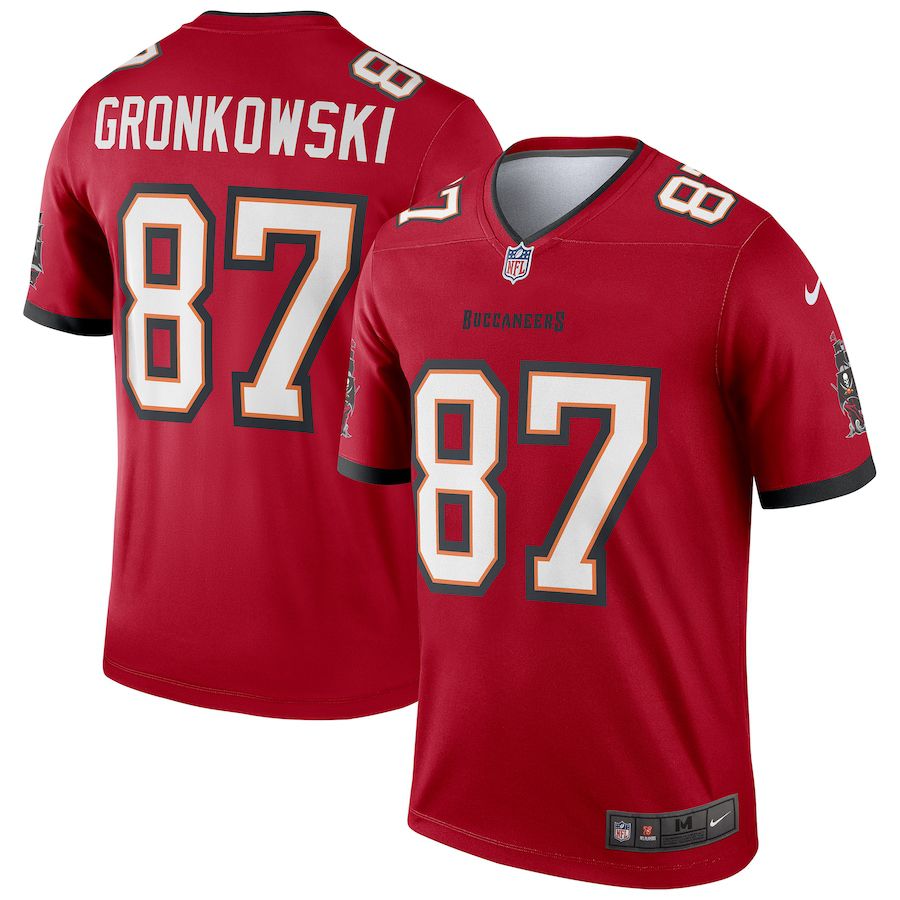 Men Tampa Bay Buccaneers #87 Rob Gronkowski Nike Red Legend NFL Jersey->tampa bay buccaneers->NFL Jersey